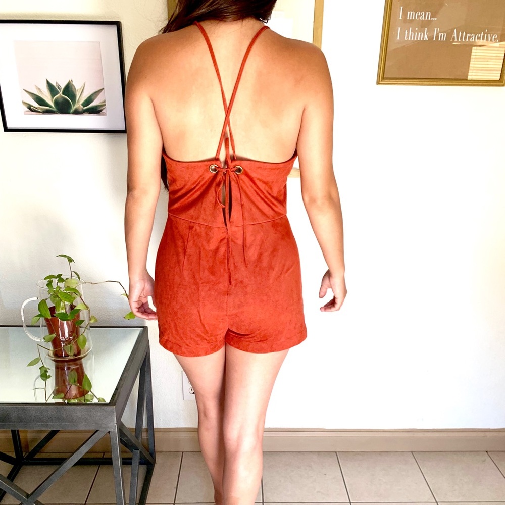 Burnt Orange Romper